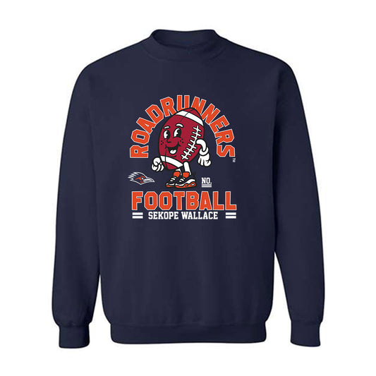 UTSA - NCAA Football : Sekope Wallace - Fashion Shersey Crewneck Sweatshirt-0