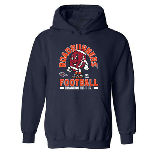 UTSA - NCAA Football : Brandon High Jr. - Fashion Shersey Hooded Sweatshirt-0