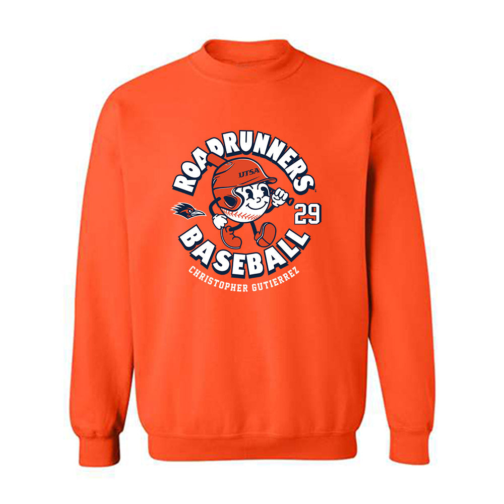 UTSA - NCAA Baseball : Christopher Gutierrez - Fashion Shersey Crewneck Sweatshirt-0