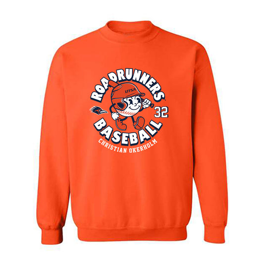 UTSA - NCAA Baseball : Christian Okerholm - Fashion Shersey Crewneck Sweatshirt-0