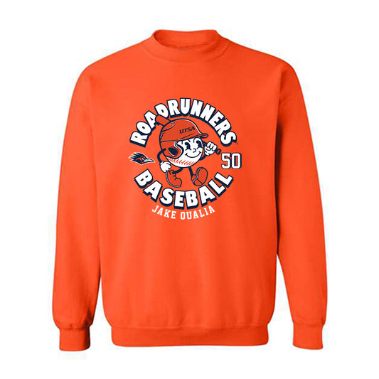 UTSA - NCAA Baseball : Jake Qualia - Fashion Shersey Crewneck Sweatshirt-0