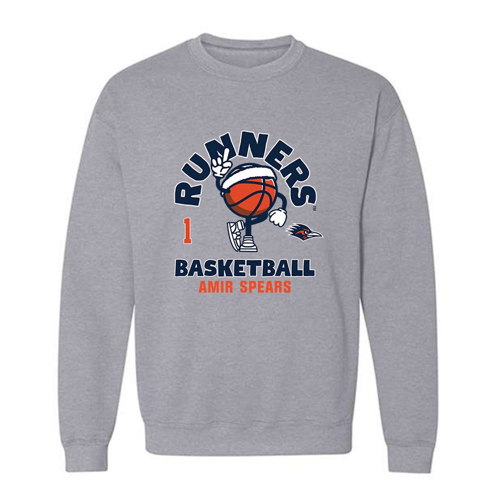 UTSA - NCAA Men's Basketball : Amir Spears - Fashion Shersey Crewneck Sweatshirt-0