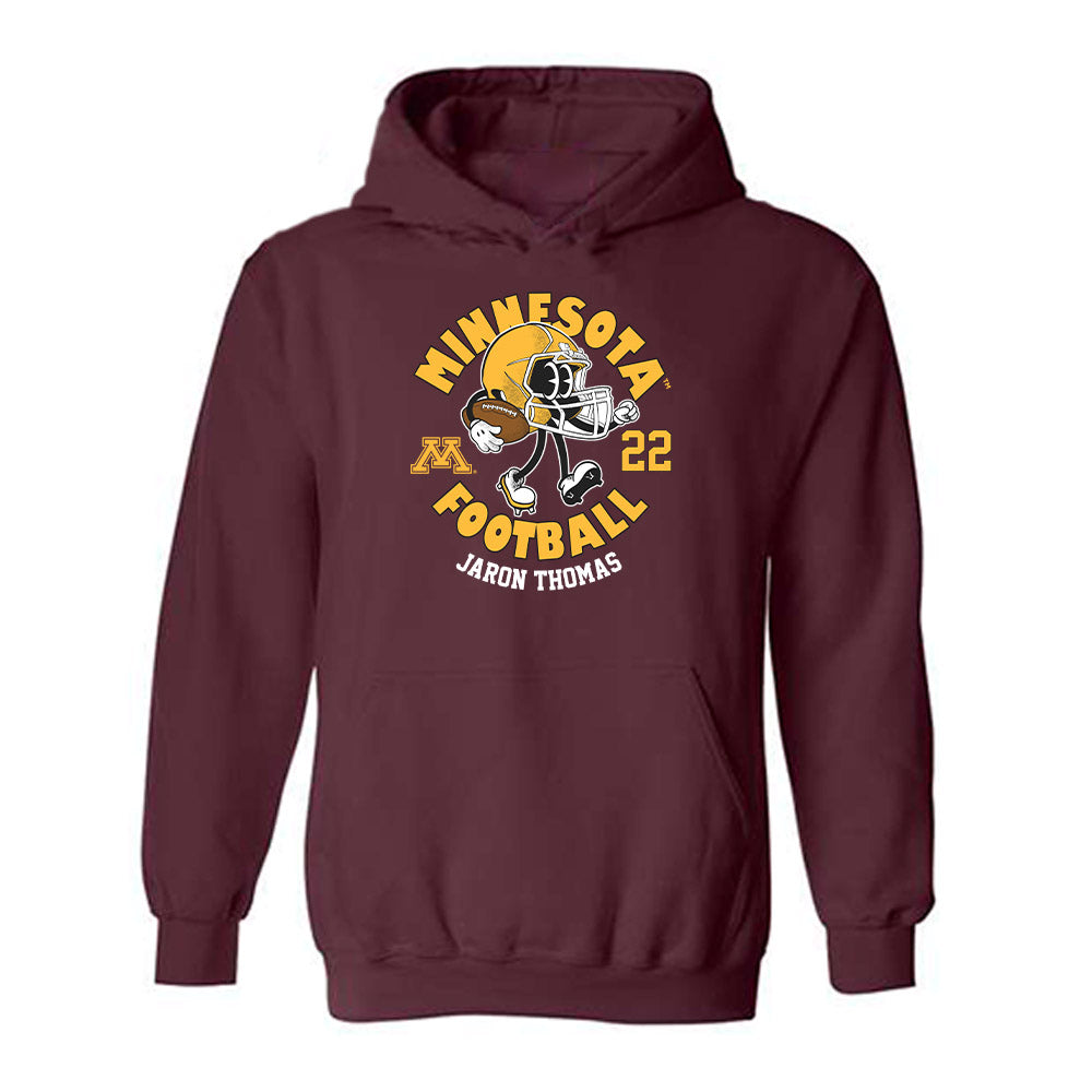 Minnesota - NCAA Football : Jaron Thomas - Fashion Shersey Hooded Sweatshirt-0
