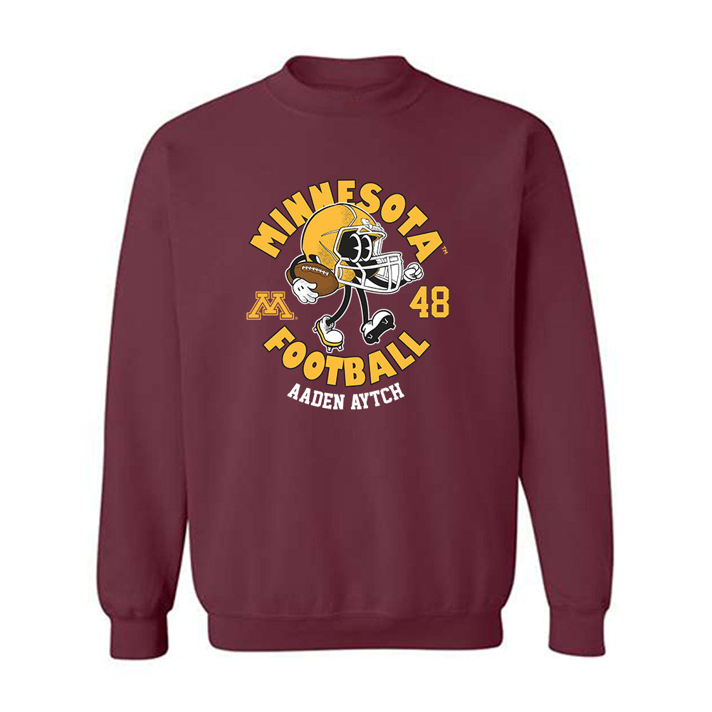 Minnesota - NCAA Football : Aaden Aytch - Fashion Shersey Crewneck Sweatshirt-0