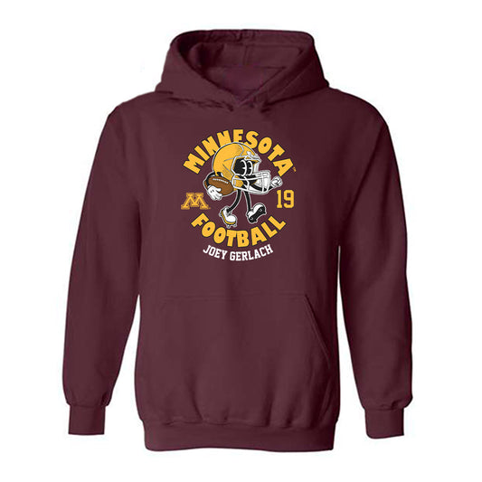 Minnesota - NCAA Football : Joey Gerlach - Fashion Shersey Hooded Sweatshirt-0