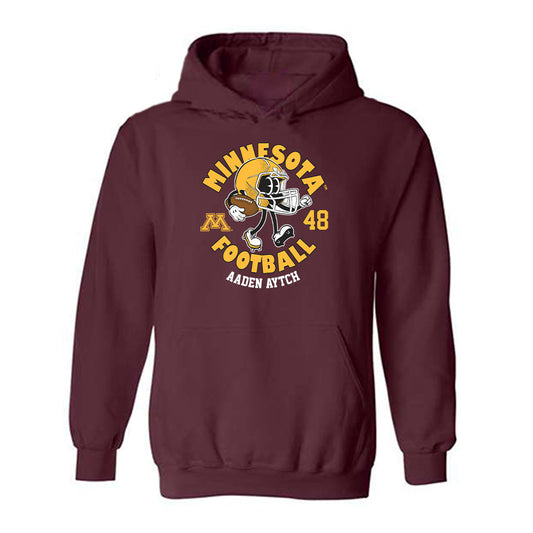 Minnesota - NCAA Football : Aaden Aytch - Fashion Shersey Hooded Sweatshirt-0