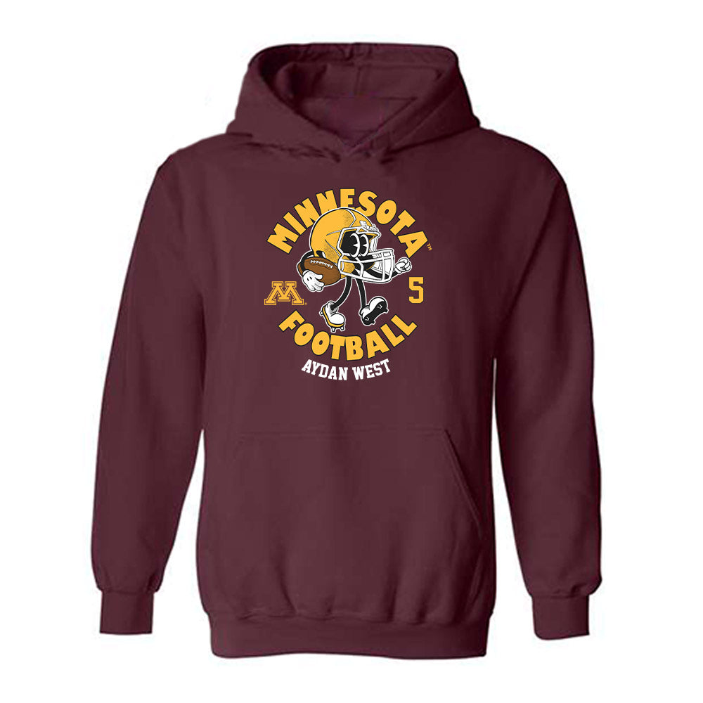 Minnesota - NCAA Football : Aydan West - Fashion Shersey Hooded Sweatshirt-0