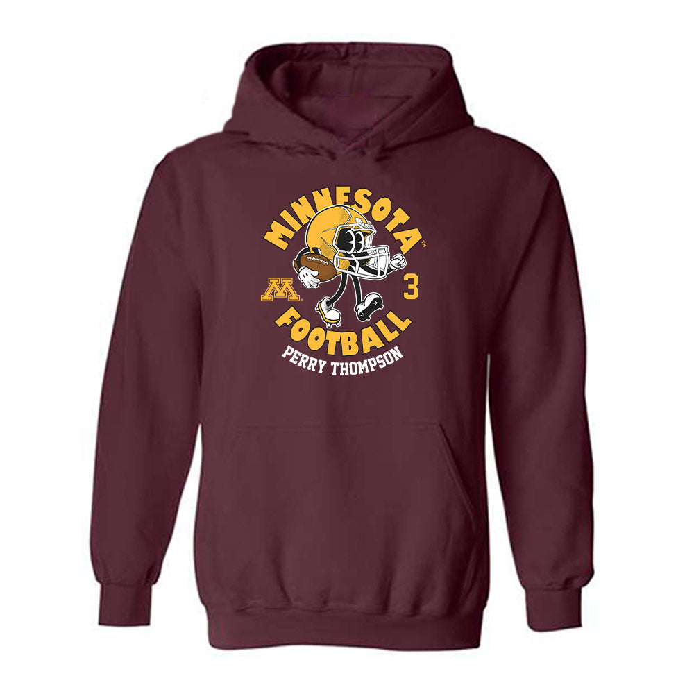 Minnesota - NCAA Football : Perry Thompson - Fashion Shersey Hooded Sweatshirt-0