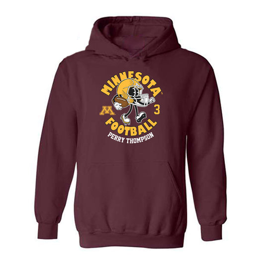 Minnesota - NCAA Football : Perry Thompson - Fashion Shersey Hooded Sweatshirt-0