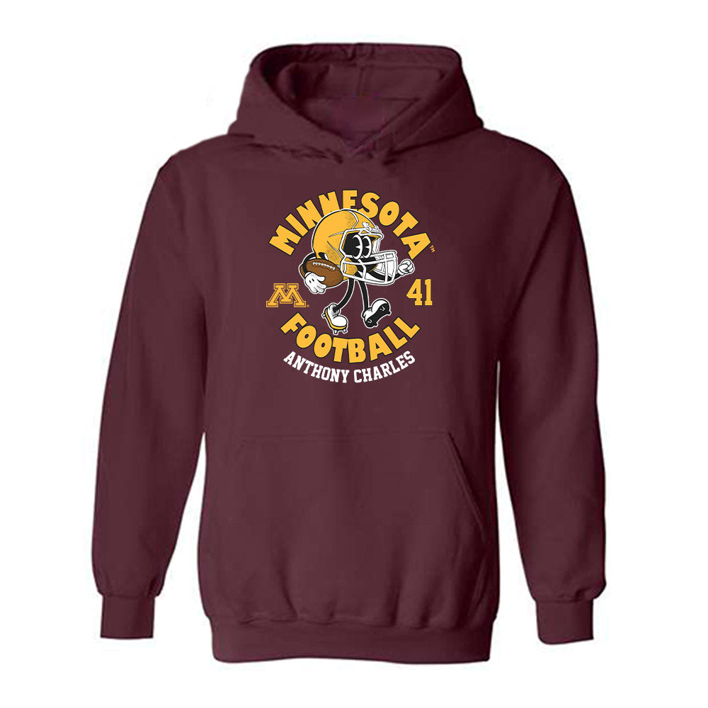 Minnesota - NCAA Football : Anthony Charles - Fashion Shersey Hooded Sweatshirt-0