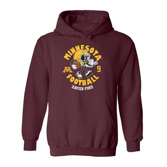Minnesota - NCAA Football : Xavier Ford - Fashion Shersey Hooded Sweatshirt-0