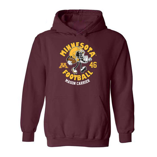 Minnesota - NCAA Football : Mason Carrier - Fashion Shersey Hooded Sweatshirt-0