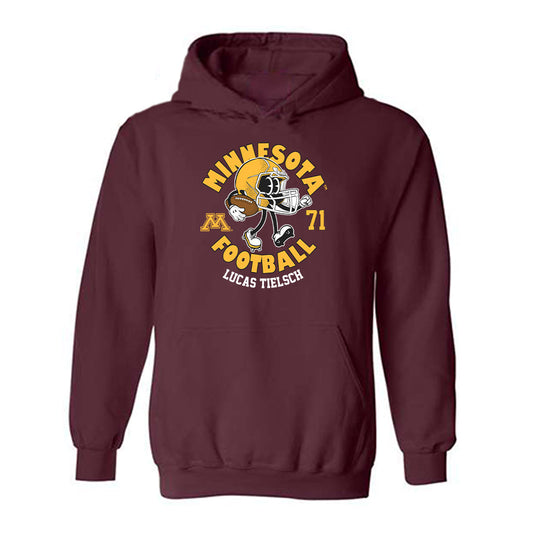 Minnesota - NCAA Football : Lucas Tielsch - Fashion Shersey Hooded Sweatshirt-0