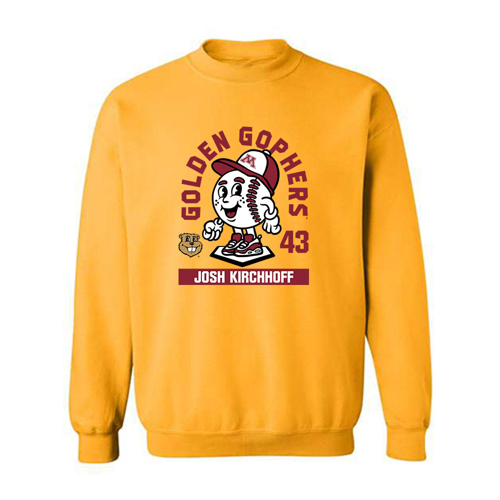 Minnesota - NCAA Baseball : Josh Kirchhoff - Fashion Shersey Crewneck Sweatshirt-0