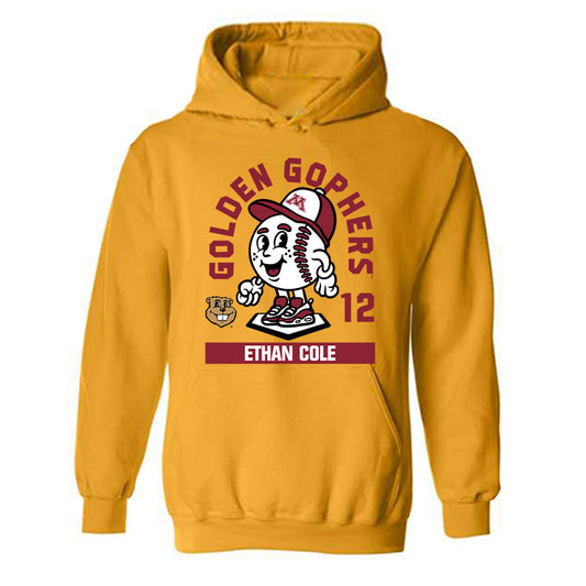 Minnesota - NCAA Baseball : Ethan Cole - Fashion Shersey Hooded Sweatshirt-0