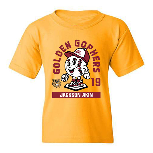 Minnesota - NCAA Baseball : Jackson Akin - Fashion Shersey Youth T-Shirt-0