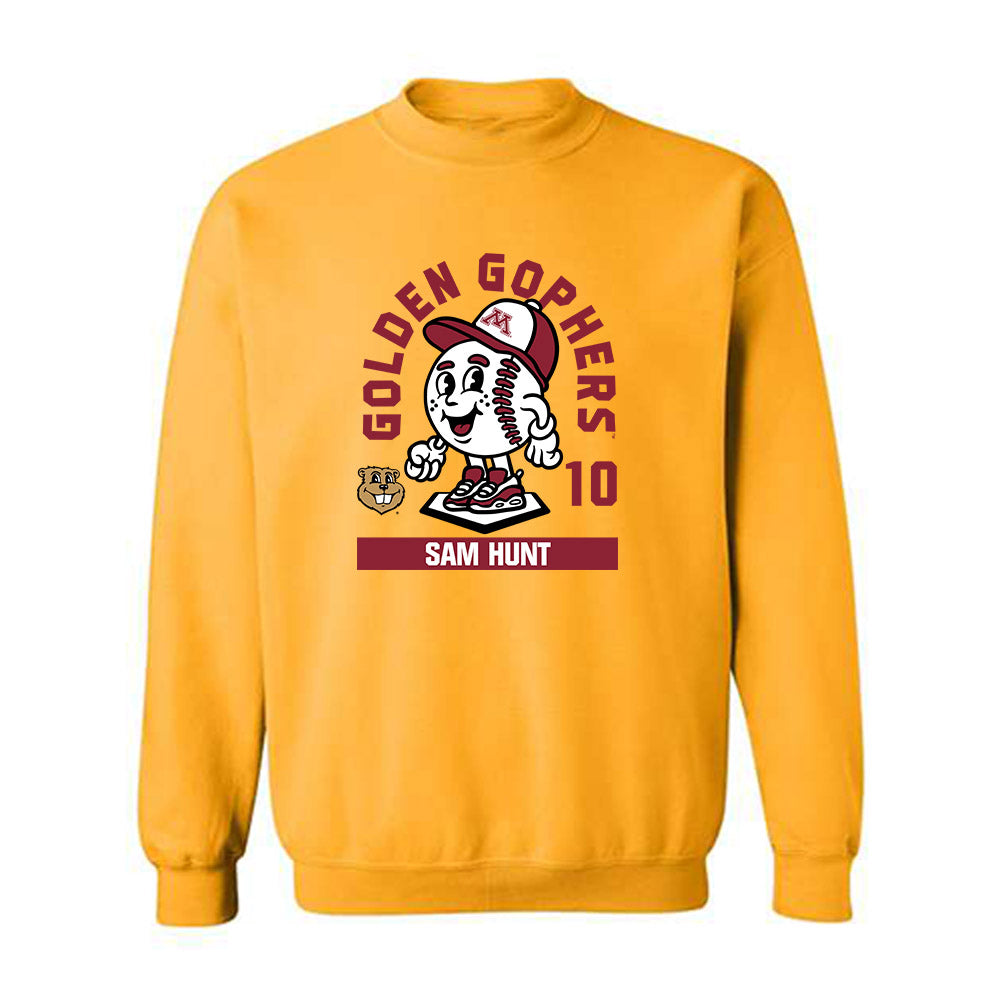 Minnesota - NCAA Baseball : Sam Hunt - Fashion Shersey Crewneck Sweatshirt-0