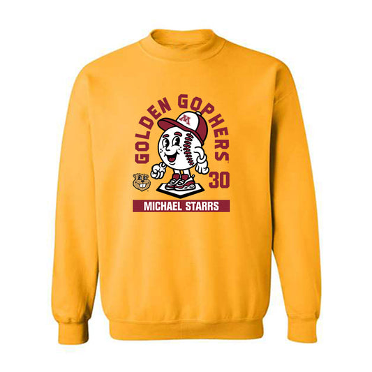 Minnesota - NCAA Baseball : Michael Starrs - Fashion Shersey Crewneck Sweatshirt-0