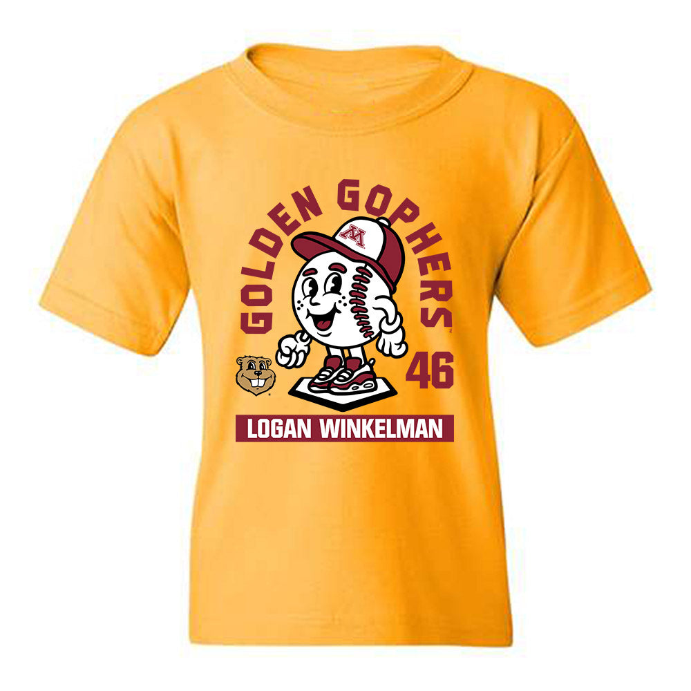 Minnesota - NCAA Baseball : Logan Winkelman - Fashion Shersey Youth T-Shirt-0