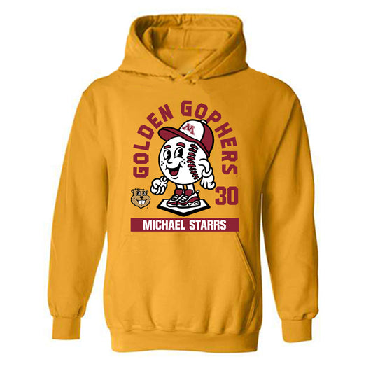 Minnesota - NCAA Baseball : Michael Starrs - Fashion Shersey Hooded Sweatshirt-0