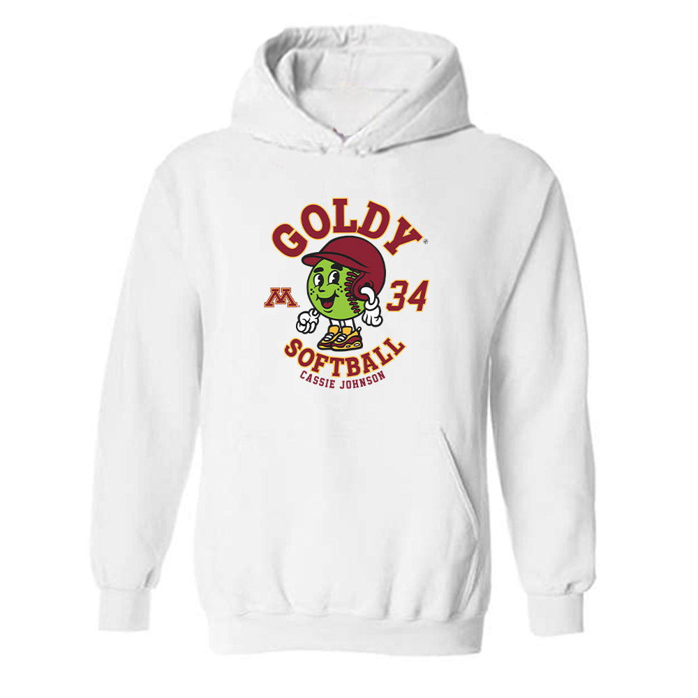 Minnesota - NCAA Softball : Cassie Johnson - Fashion Shersey Hooded Sweatshirt-0