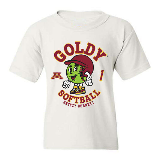 Minnesota - NCAA Softball : Breezy Burnett - Fashion Shersey Youth T-Shirt-0