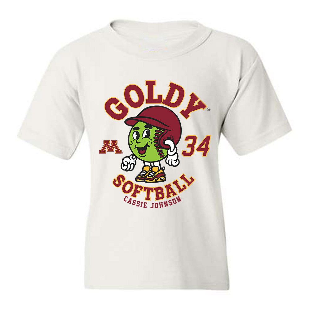 Minnesota - NCAA Softball : Cassie Johnson - Fashion Shersey Youth T-Shirt-0