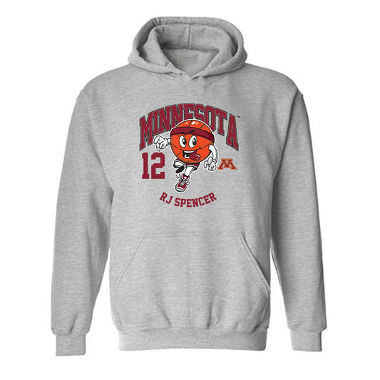 Minnesota - NCAA Men's Basketball : RJ Spencer - Fashion Shersey Hooded Sweatshirt-0