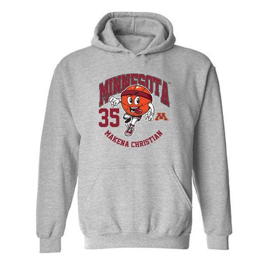 Minnesota - NCAA Women's Basketball : Makena Christian - Fashion Shersey Hooded Sweatshirt-0
