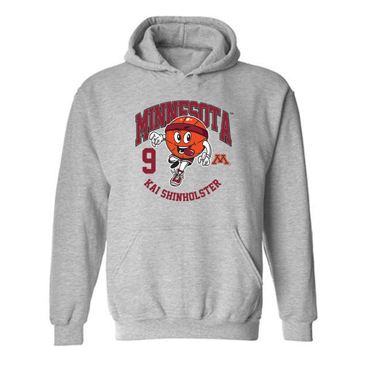 Minnesota - NCAA Men's Basketball : Kai Shinholster - Fashion Shersey Hooded Sweatshirt-0