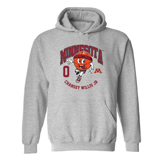 Minnesota - NCAA Men's Basketball : Chansey Willis Jr - Fashion Shersey Hooded Sweatshirt-0