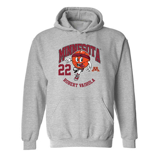 Minnesota - NCAA Men's Basketball : Robert Vaihola - Fashion Shersey Hooded Sweatshirt-0