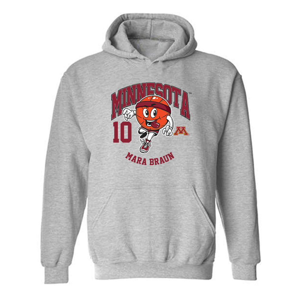 Minnesota - NCAA Women's Basketball : Mara Braun - Fashion Shersey Hooded Sweatshirt-0