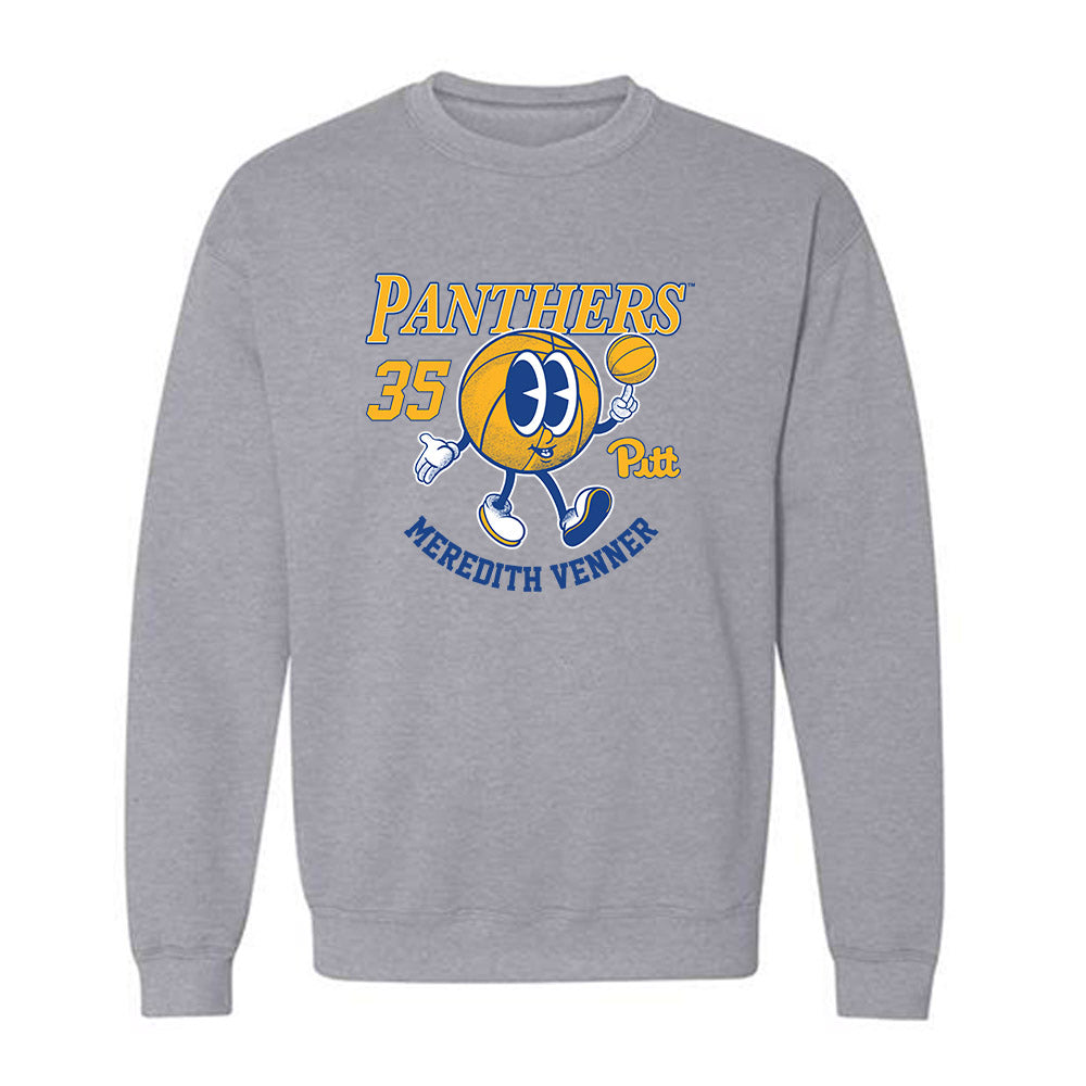 Pittsburgh - NCAA Women's Basketball : Meredith Venner - Fashion Shersey Crewneck Sweatshirt-0