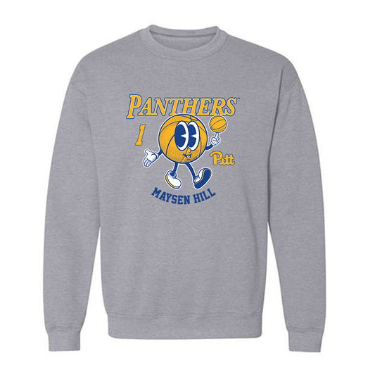 Pittsburgh - NCAA Women's Basketball : Maysen Hill - Fashion Shersey Crewneck Sweatshirt-0