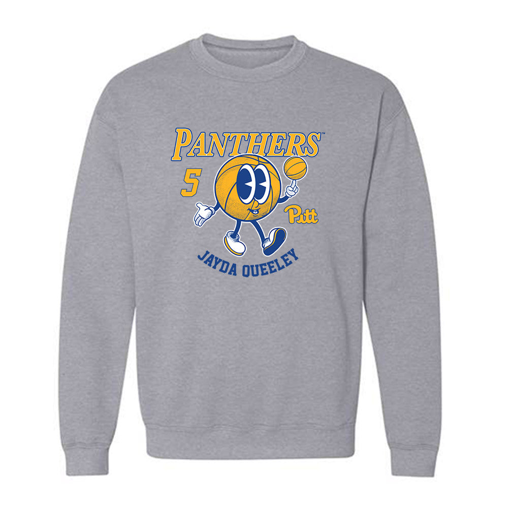 Pittsburgh - NCAA Women's Basketball : Jayda Queeley - Fashion Shersey Crewneck Sweatshirt-0
