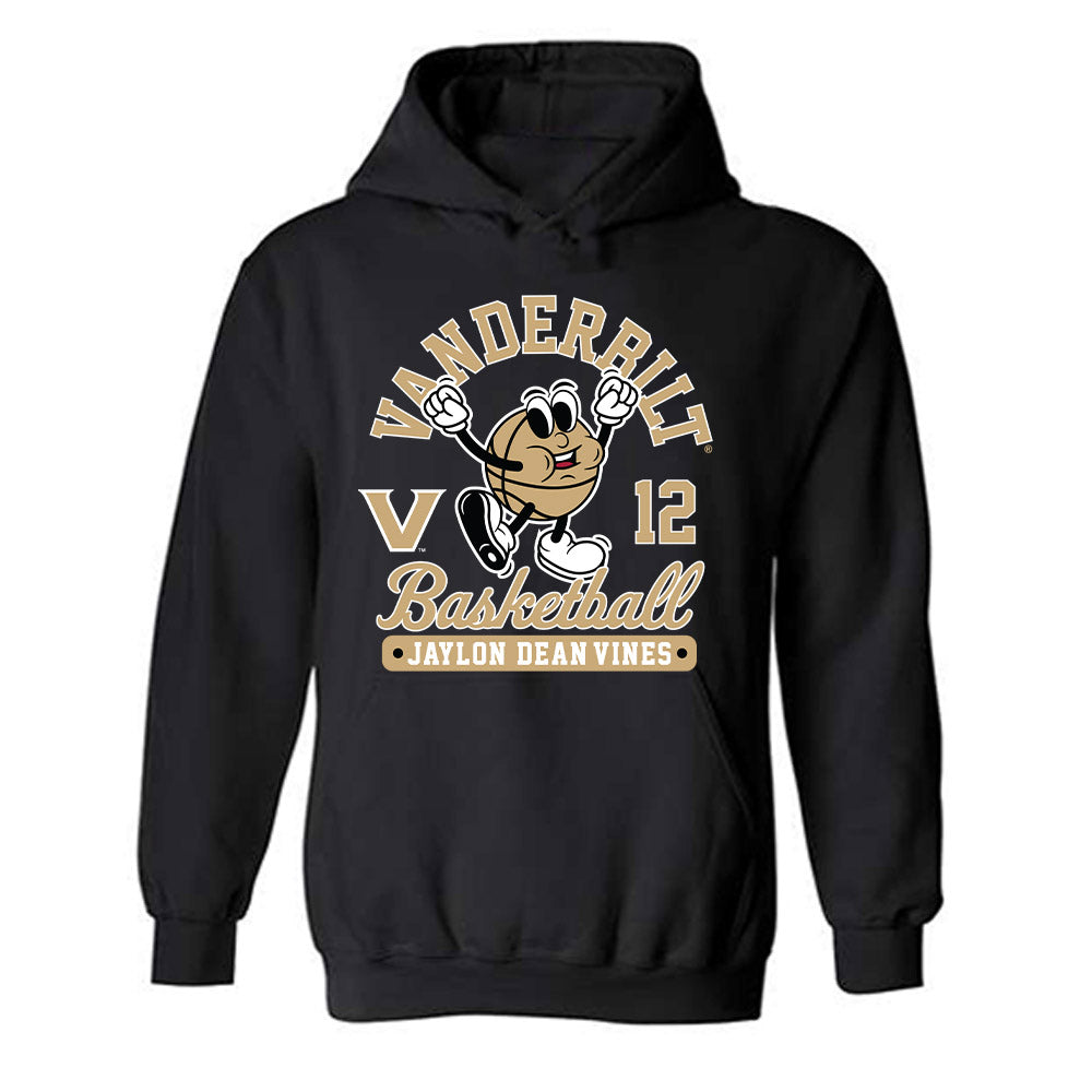 Vanderbilt - NCAA Men's Basketball : Jaylon Dean-Vines - Fashion Shersey Hooded Sweatshirt-1