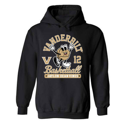 Vanderbilt - NCAA Men's Basketball : Jaylon Dean-Vines - Fashion Shersey Hooded Sweatshirt-1