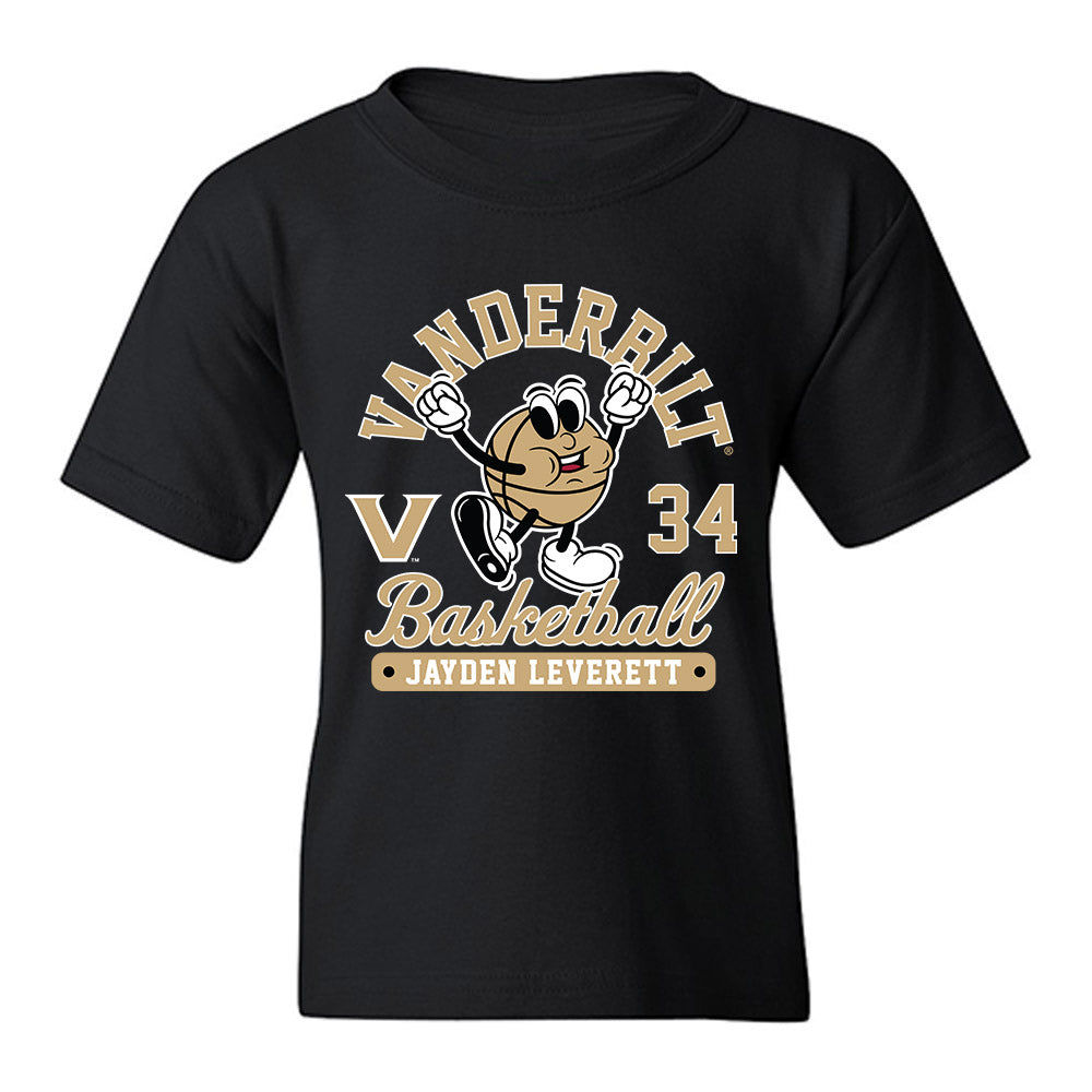 Vanderbilt - NCAA Men's Basketball : Jayden Leverett - Fashion Shersey Youth T-Shirt-0