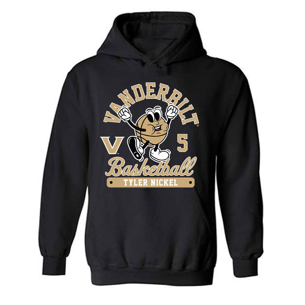Vanderbilt - NCAA Men's Basketball : Tyler Nickel - Fashion Shersey Hooded Sweatshirt-1