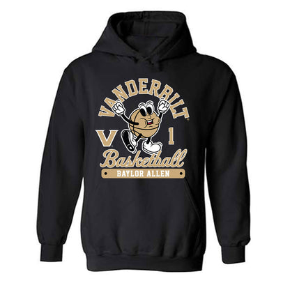 Vanderbilt - NCAA Men's Basketball : Baylor Allen - Fashion Shersey Hooded Sweatshirt-1