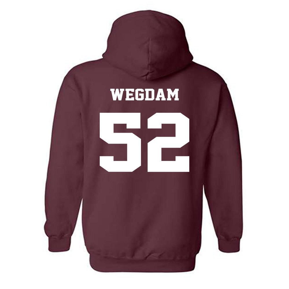 Virginia Tech - NCAA Football : Buddy Wegdam - Fashion Shersey Hooded Sweatshirt-1
