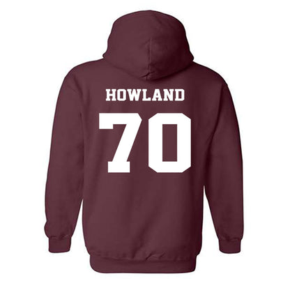 Virginia Tech - NCAA Football : Logan Howland - Fashion Shersey Hooded Sweatshirt-1