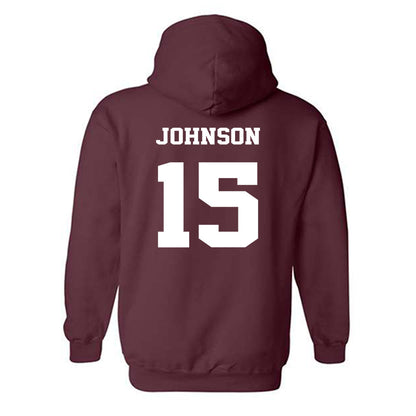Virginia Tech - NCAA Football : Brennan Johnson - Fashion Shersey Hooded Sweatshirt-1