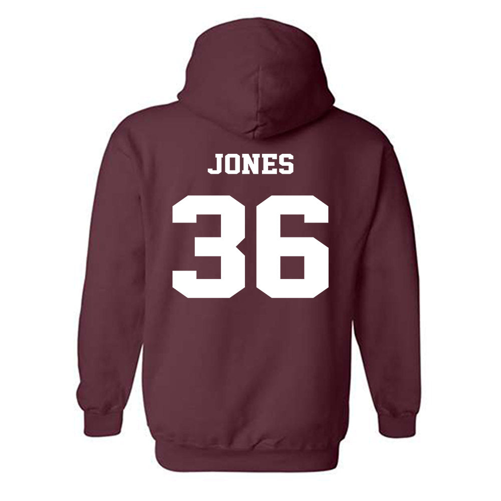 Virginia Tech - NCAA Football : Brody Jones - Fashion Shersey Hooded Sweatshirt-1