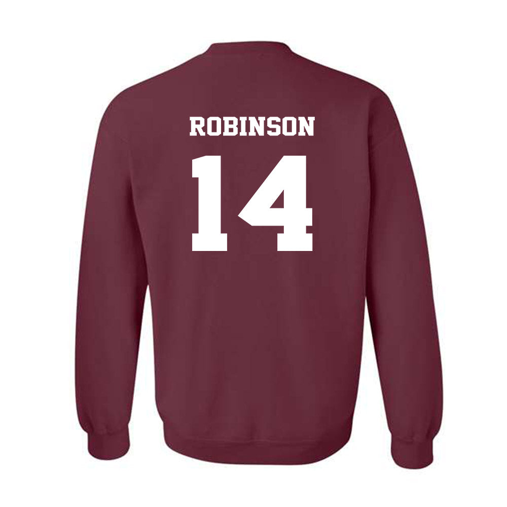 Virginia Tech - NCAA Football : Sheldon Robinson - Fashion Shersey Crewneck Sweatshirt-1