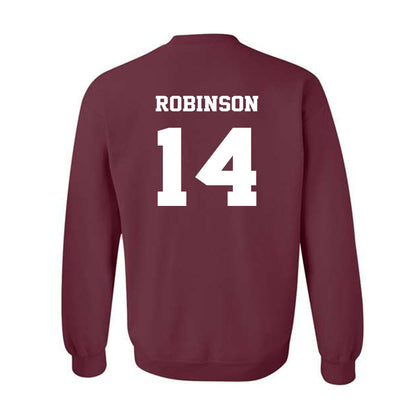 Virginia Tech - NCAA Football : Sheldon Robinson - Fashion Shersey Crewneck Sweatshirt-1