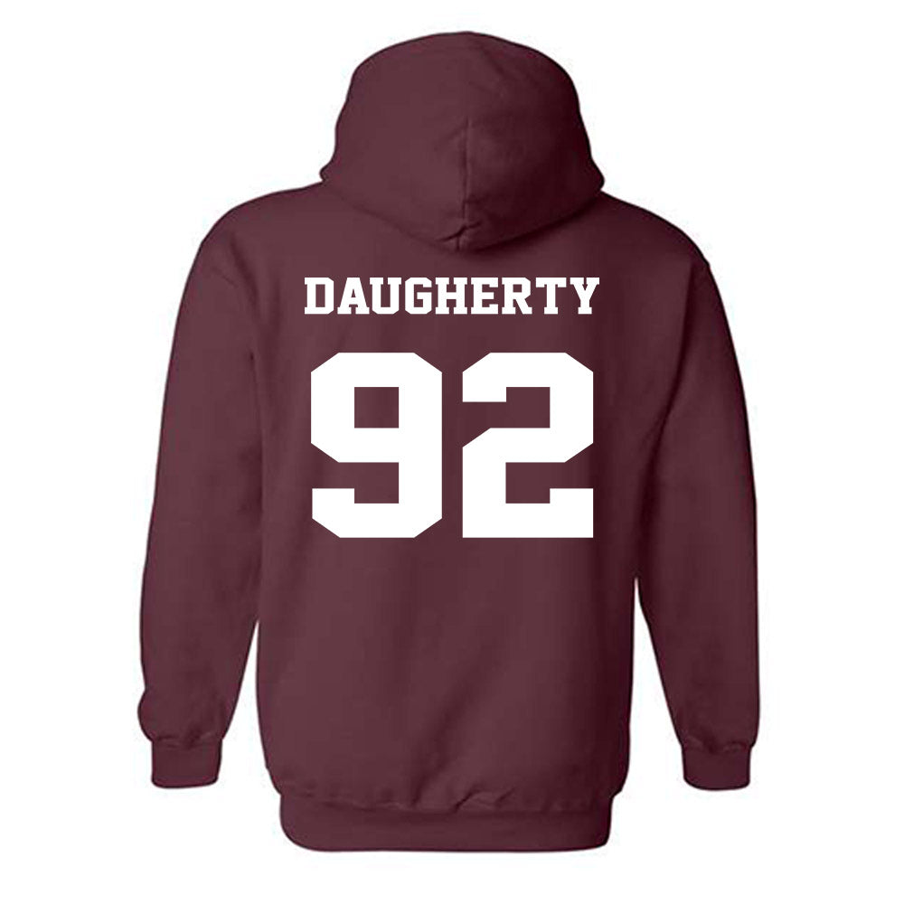 Virginia Tech - NCAA Football : Aiden Daugherty - Fashion Shersey Hooded Sweatshirt-1