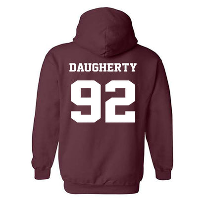Virginia Tech - NCAA Football : Aiden Daugherty - Fashion Shersey Hooded Sweatshirt-1