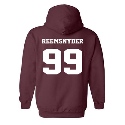 Virginia Tech - NCAA Football : Cole Reemsnyder - Fashion Shersey Hooded Sweatshirt-1